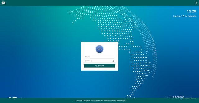 Security scan screenshot of https://atentomx.s1gateway.com