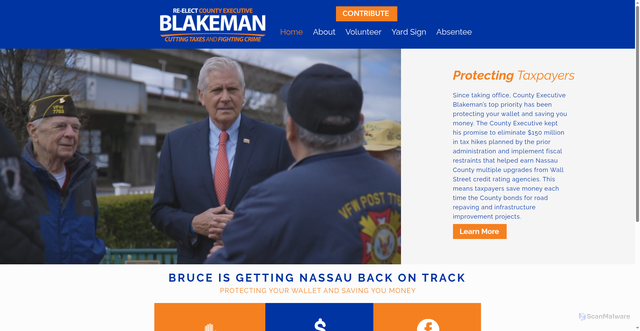 Security scan screenshot of https://www.blakeman2025.com/