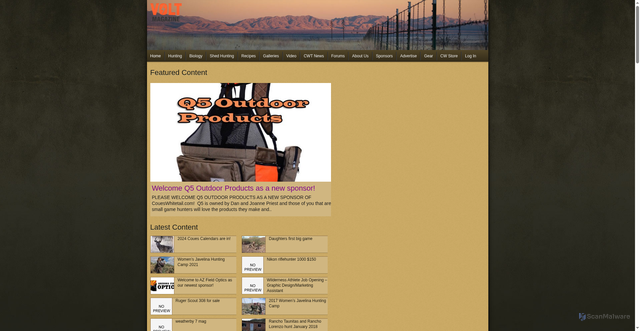 Security scan screenshot of https://coueswhitetail.com