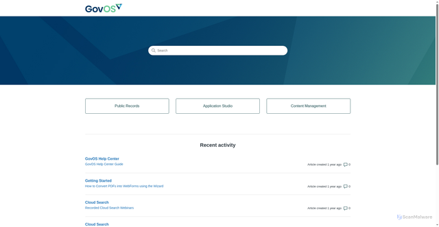 Security scan screenshot of https://govoshelp.zendesk.com
