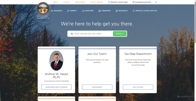 Security scan screenshot of https://geaugacountyengineer.org