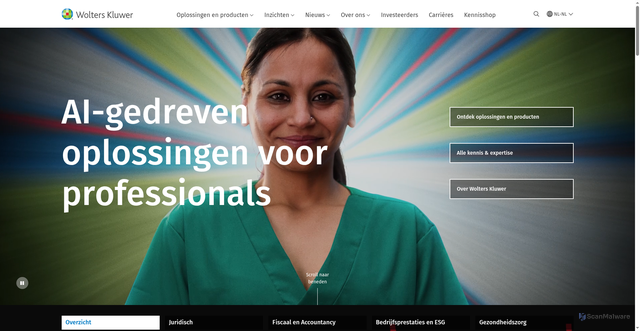 Security scan screenshot of https://wolterskluwer.eu