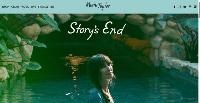 Security scan screenshot of https://www.mariataylormusic.com/