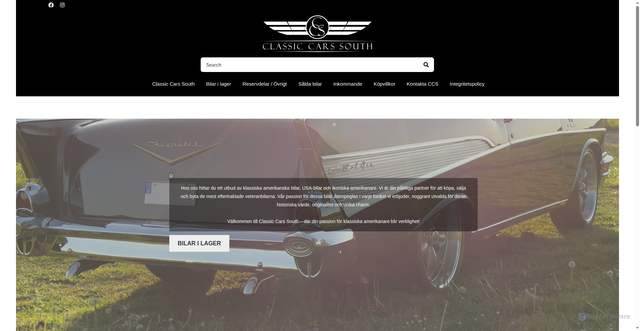 Security scan screenshot of https://classiccarsouth.se