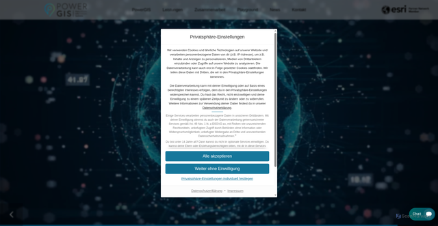 Security scan screenshot of https://powergis.at