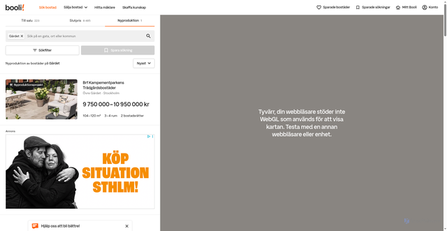 Security scan screenshot of https://www.booli.se/token-auth?next=https://www.booli.se/sok/nyproduktion?areaIds=115347?utm_source=booli&utm_medium=email&utm_campaign=statistics-mail&utm_content=more-projects&token=ded5a5891d654dce18b5b15c864fa475