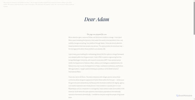 Security scan screenshot of https://syschgapp-nyqu3irl1e.edgeone.app/adamr-land.html