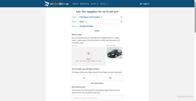 Security scan screenshot of https://www.vikoperdinbil.se/inspection/530d8b2d1ec94ccca2cbc3e3931868e4/?MID=SE_CRM_2_98_0_209462_295332032897_1&tms=1765769770&utm_source=CRM&utm_medium=email&utm_campaign=98_3