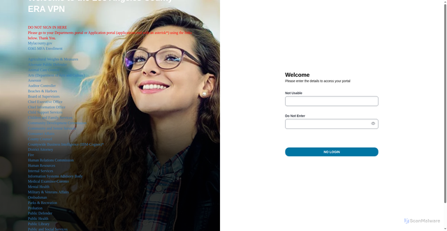 Security scan screenshot of https://era.lacounty.gov