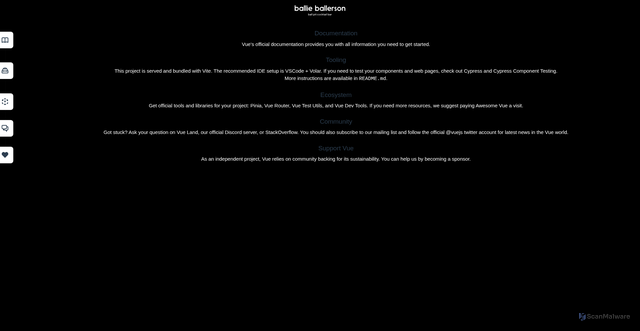 Security scan screenshot of http://ballie-quest-app.pages.dev/