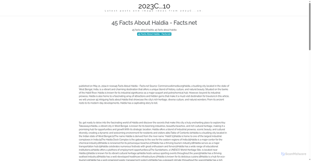 Security scan screenshot of https://cakrawalapixellab-dpet3uwhks0r.edgeone.app/45-facts-about-haldia-factsnet.html