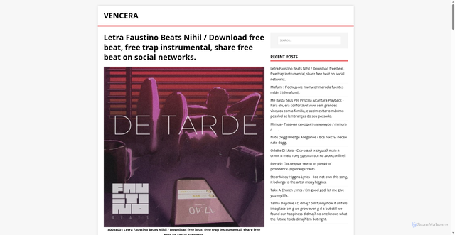 Security scan screenshot of https://riceratun.pages.dev/post/letra-faustino-beats-nihil/