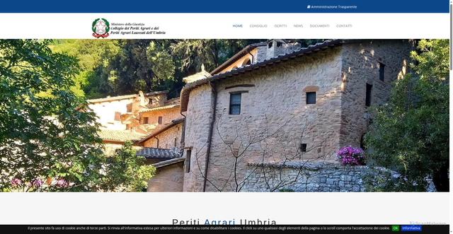 Security scan screenshot of https://www.peritiagrariumbria.it/