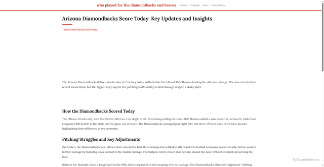Security scan screenshot of https://rasacreativestudio-dp19pts6d5j2.edgeone.app/arizona-diamondbacks-score-today.html