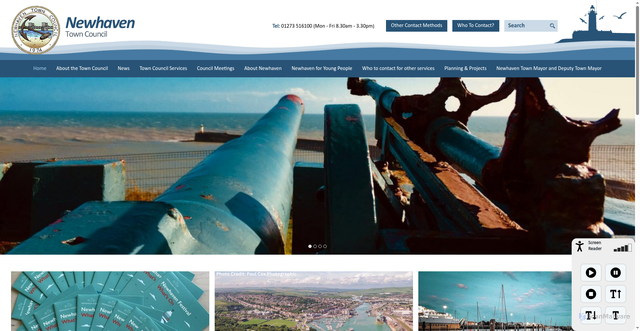 Security scan screenshot of https://www.newhaventowncouncil.gov.uk/