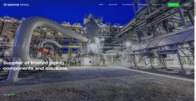 Security scan screenshot of https://www.mantispiping.com