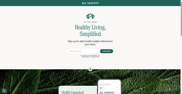 Security scan screenshot of https://allhealthy.com