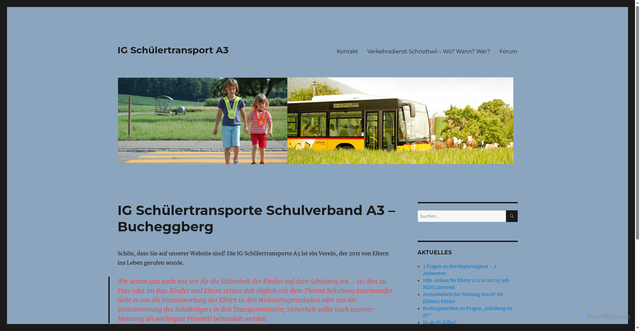 Security scan screenshot of https://ig-schultransport-a3.ch/