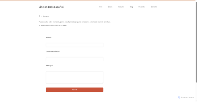 Security scan screenshot of https://lineonbassespanol.com/?p=21