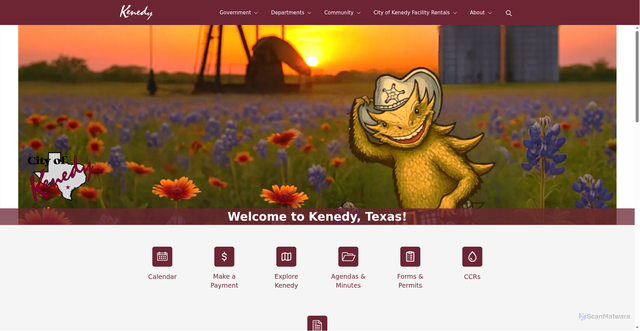Security scan screenshot of https://kenedytx.gov/