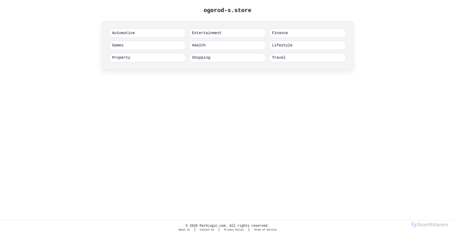 Security scan screenshot of https://ogorod-s.store