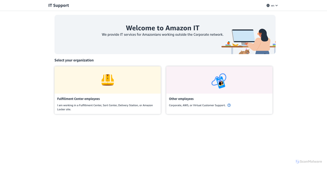 Security scan screenshot of https://it.amazon.com