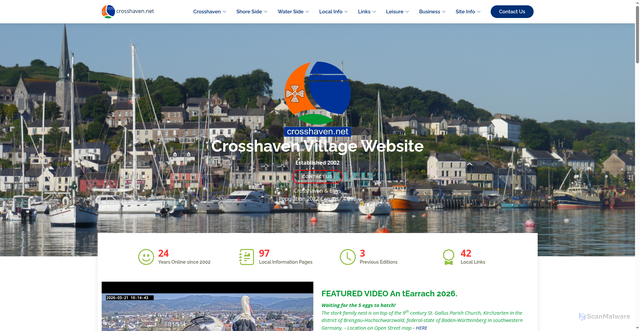 Security scan screenshot of https://crosshaven.net