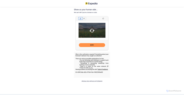 Security scan screenshot of https://www.expedia.co.in