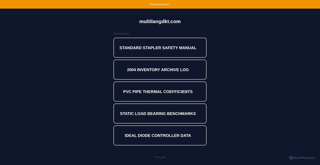 Security scan screenshot of http://multilangdkt.com/