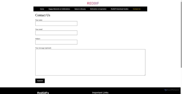 Security scan screenshot of https://redgif.ca/category/banking/