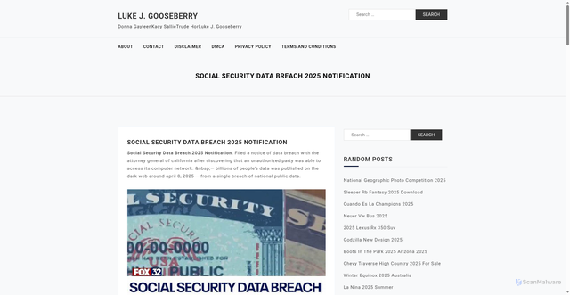 Security scan screenshot of https://lukegooseberryj.pages.dev/rrtwc-social-security-data-breach-2025-notification-zjurl/