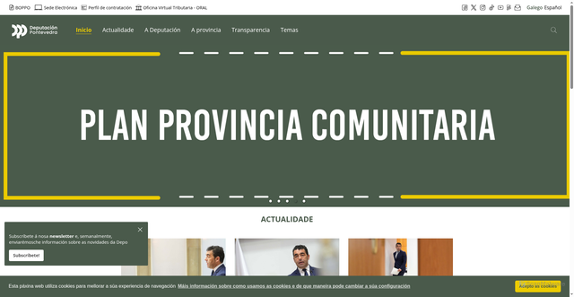 Security scan screenshot of https://www.depo.gal/