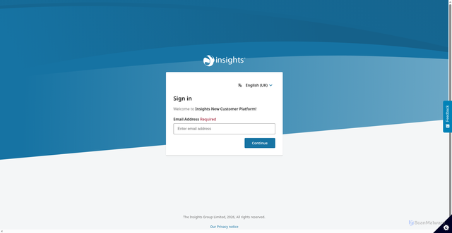 Security scan screenshot of https://practitioner.insights.com