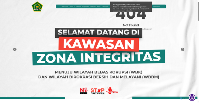 Security scan screenshot of https://kemenagkayongutara.com/