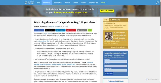 Security scan screenshot of https://www.catholicculture.org/commentary/discerning-movie-independence-day-28-years-later/