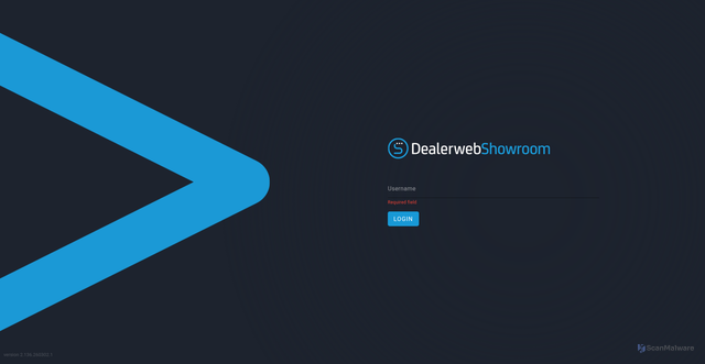 Security scan screenshot of https://showroom.dealerweb.app