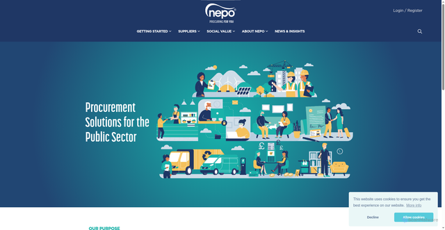 Security scan screenshot of https://www.nepo.org