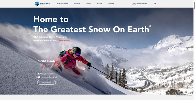 Security scan screenshot of https://www.skiutah.com/