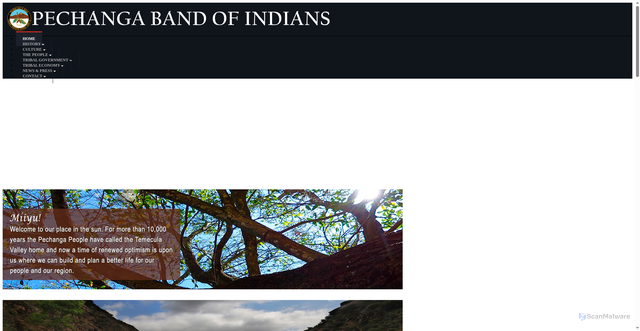 Security scan screenshot of https://pechanga-nsn.gov/