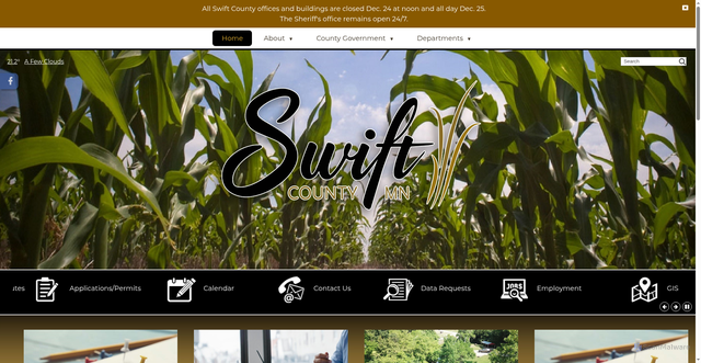 Security scan screenshot of https://swiftcounty.gov/