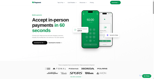 Security scan screenshot of https://paymentforstripe.com