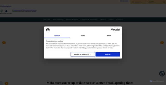 Security scan screenshot of https://www.forhousing.co.uk