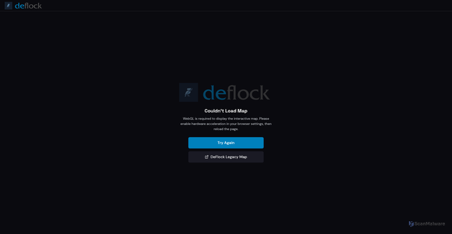 Security scan screenshot of https://maps.deflock.org/