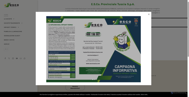 Security scan screenshot of https://www.escotuscia.com/