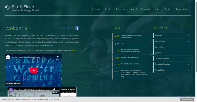 Security scan screenshot of http://www.blacksluiceidb.gov.uk/
