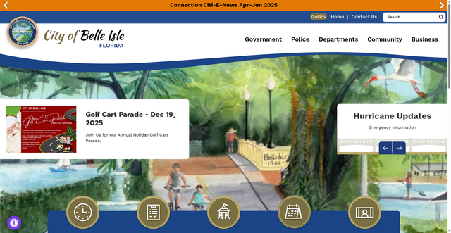 Security scan screenshot of https://www.belleislefl.gov/
