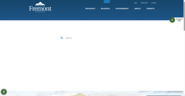 Security scan screenshot of https://www.fremont.gov/