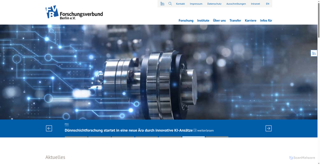 Security scan screenshot of http://www.fv-berlin.de
