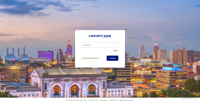 Security scan screenshot of https://secure.securitybankkc.com