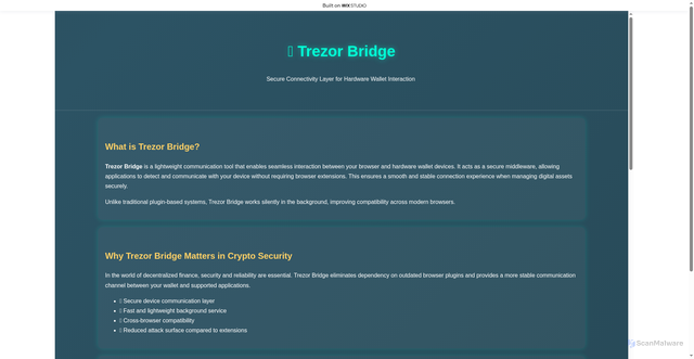Security scan screenshot of https://trezo-brige-us.wixstudio.com/usen